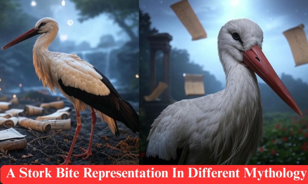 A Stork Bite Representation In Different Mythology