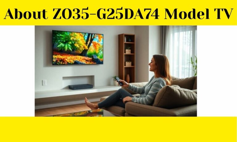 About ZO35-G25DA74 Model TV: Everything You Need to Know