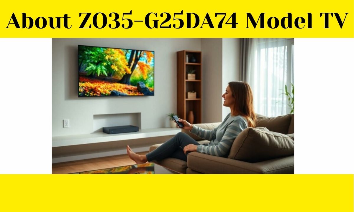 About ZO35-G25DA74 Model TV: Everything You Need to Know